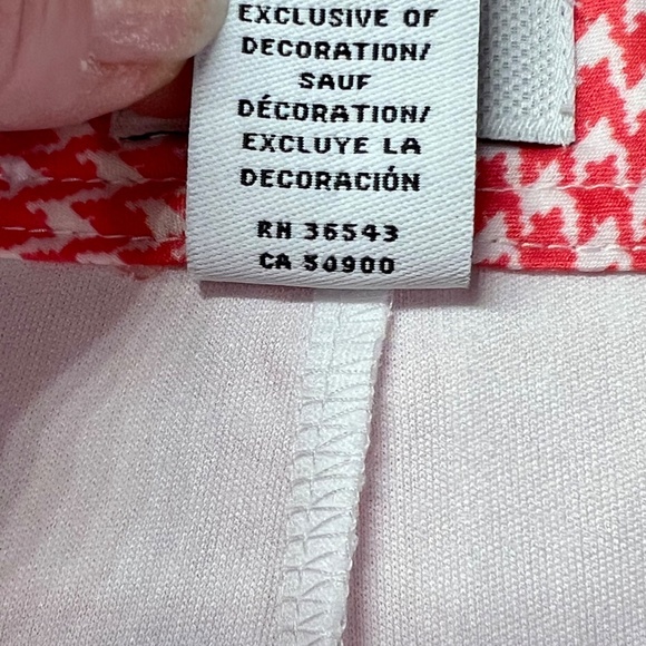 Izod women's pink houndstooth stretch golf skirt w/pockets size 14 NWOT ⛳️ - Picture 10 of 11